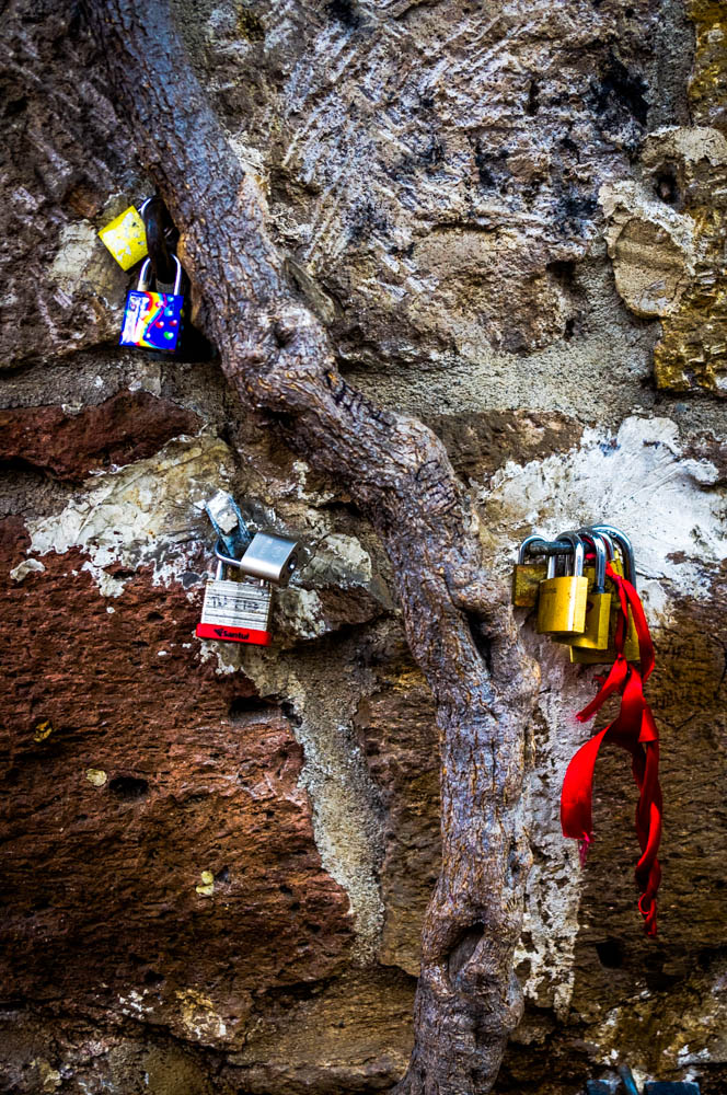 Locked together - on the path of love.