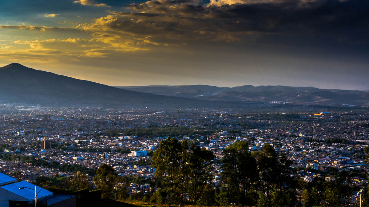 Valley of Morelia at Sunset