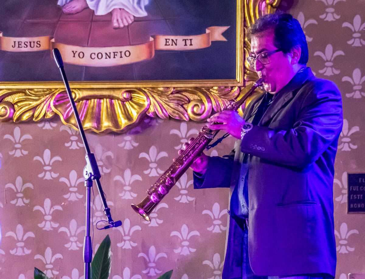 Ioni Trio - Juan Alzate - Tenor Sax, David Blink - Hand Pans & Trumpet, Flavio Meneses - Guitar. Parroquia De San José, Morelia